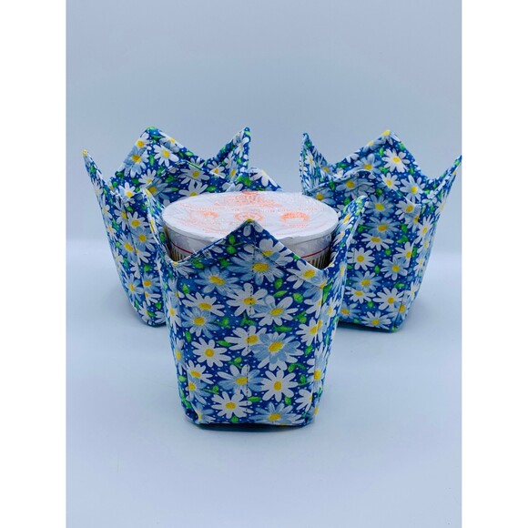 Microwave Bowl Cozy, Soup Bowl, Dinner & Pint Size, Reversible Gift Set of 3 - Picture 7 of 10